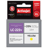 COMPATIBIL AB-223YN for Brother printer; Brother LC223Y replacement; Supreme; 10 ml; yellow