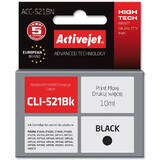 Cartus Imprimanta ACTIVEJET COMPATIBIL ACC-521BN for Canon printer; Canon CLI-521Bk replacement; Supreme; 10 ml; black