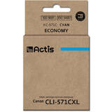 Cartus Imprimanta ACTIS COMPATIBIL KC-571C for Canon printer; Canon CLI-571C replacement; Standard; 12 ml; cyan
