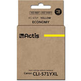 COMPATIBIL KC-571Y for Canon printer; Canon CLI-571Y replacement; Standard; 12 ml; yellow