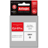 Cartus Imprimanta ACTIVEJET COMPATIBIL ACC-571GNX for Canon printer; Canon CLI-571G XL replacement; Supreme; 12 ml; grey