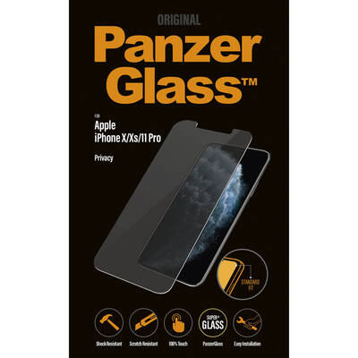PanzerGlass Folie Apple iPhone X/Xs/11 Pro Standard Fit Privacy