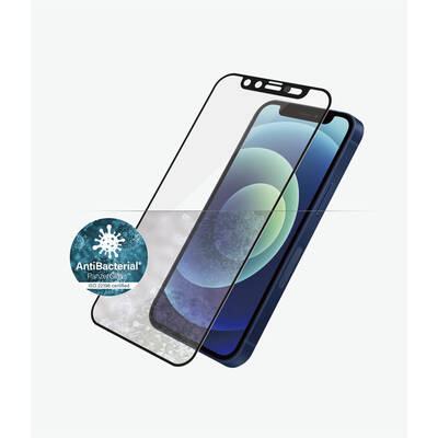 PanzerGlass Folie Apple iPhone 12 mini Edge-to-Edge CamSlider Anti-Bacterial