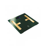 Cantar de baie BH / 9108, 180 kg, sticlă verde/auriu