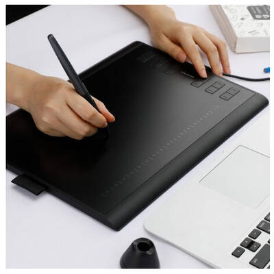Tableta Grafica HUION H1060P 5080 lpi 250 x 160 mm USB Black