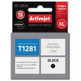 Cartus Imprimanta ACTIVEJET Compatibil AE-1281N for Epson printer, Epson T1281 replacement; Supreme; 15 ml; black