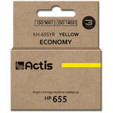 Cartus Imprimanta ACTIS Compatibil KH-655YR for HP printer; HP 655 CZ112AE replacement; Standard; 12 ml; yellow