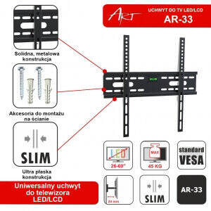 Suport TV / Monitor ART Mount to the 23-55" LCD/LED AR-33
