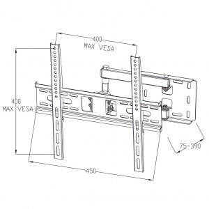 Suport TV / Monitor ART Mount to the 22"-55" TV AR-53 35KG