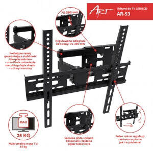 Suport TV / Monitor ART Mount to the 22"-55" TV AR-53 35KG