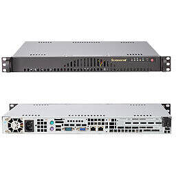 Carcasa server Supermicro Carcasa Server SC512L-200B Rack Black 200 W