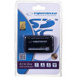Card Reader Esperanza EA117 Black USB 2.0
