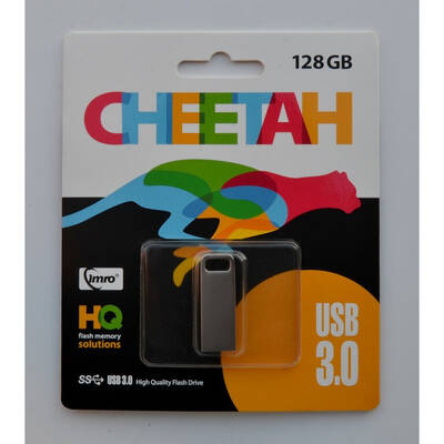 Memorie USB IMRO USB 3.0 CHEETAH/128GB Chrome, Silver