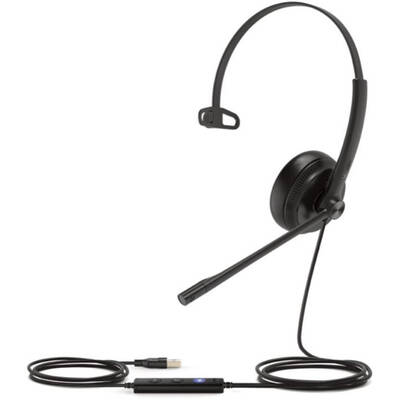 Casti Office/Call Center YEALINK UH34 MONO TEAMS Wired USB Type-A Black