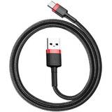 Baseus Cablu Date USB to USB-C Cable Cafule 2A 2m (Red/Black)