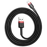 Baseus Cablu Date Lightning USB Cable Cafule 1.5A 2m (black & red)