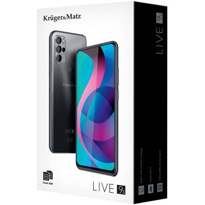 Smartphone Kruger&Matz Live 9S 17 cm (6.7") Dual SIM 4G USB-C 4 GB 128GB 5000 mAh Black