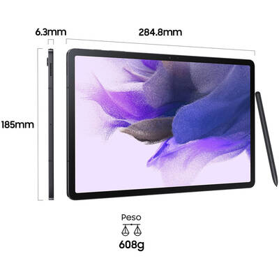 Tableta Samsung Galaxy Tab S7 FE SM-T733N 64 GB 31.5 cm (12.4") 4 GB Wi-Fi 6 (802.11ax) Android 11 Black