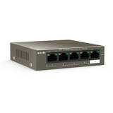 TEF1105P-4-38W Unmanaged L2 Fast Ethernet (10/100) Power over Ethernet (PoE) Grey
