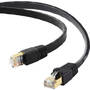 Accesoriu Retea Edimax 10m Black 40GbE Shielded CAT8 Network Cable - Flat networking cable U/FTP (STP)