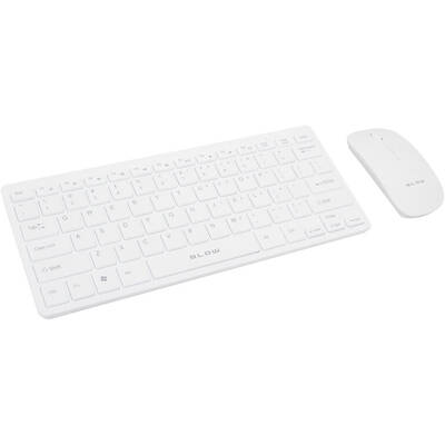 Kit Periferice BLOW KM-2 keyboard RF Wireless QWERTY English White
