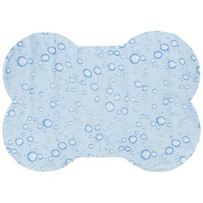 TRIXIE Bone-shaped cooling mat, M: 60 × 45 cm, light blue