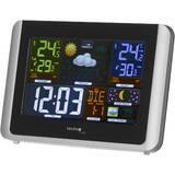 WS 6442 digital weather station Black, Silver LCD Battery