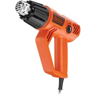 Black & Decker Suflanta cu aer cald, 230 V, 50-450/90 - 600° C, 300/500 l/min debit aer, portocaliu