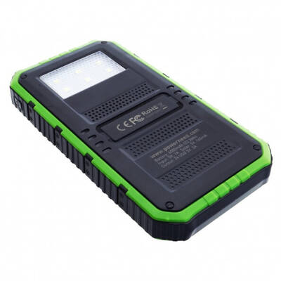 PowerNeed Baterie externa S6000G , Lithium Polymer (LiPo) 6000 mAh Black, Green