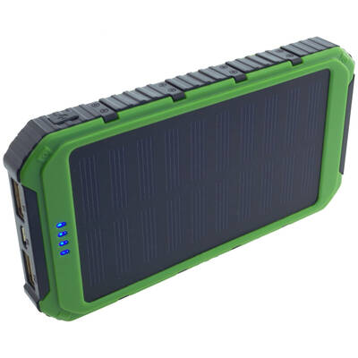PowerNeed Baterie externa S6000G , Lithium Polymer (LiPo) 6000 mAh Black, Green