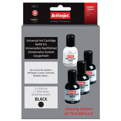 ACTIVEJET UK-1 universal automatic refill system; 30 ml; black