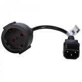 Akyga AK-PC-10A power cable Black 0.15 m CEE7/4
