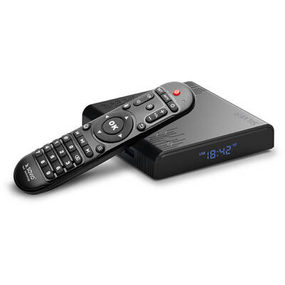 Media player SAVIO Silver Smart TV Box TB-S01, 2/16 GB, G31™ MP2 - 8K Ultra HD, Android 9.0 Pie, HDMI v 2.1, WiFi, 100mbps,  USB 3.0