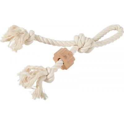 ZOLUX WILD Rope toy with a handle and a wooden disc