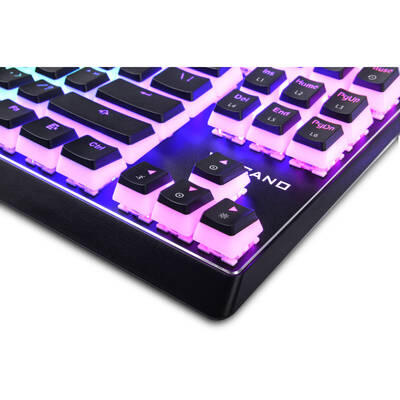 Tastatura Modecom Volcano Lanparty Pudding RGB Mechanical (Outemu Blue), Black