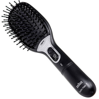 Braun BR710 Adult Paddle hairbrush Black, Green 1 pc(s)
