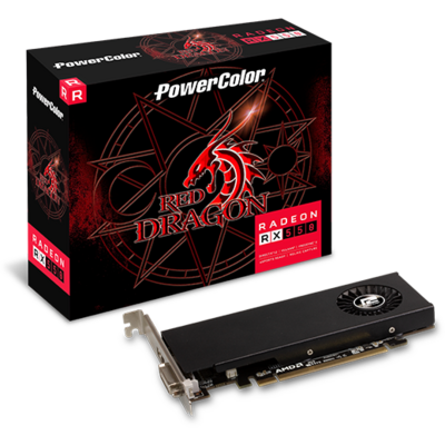 Placa Video POWERCOLOR Radeon RX 550 Red Dragon LP 4GB GDDR5 128-bit