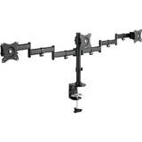 Clamb Mount Monitor Stand, 3xLCD, max. 3x27'', adjustable and rotated 360°
