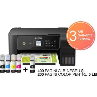 Imprimanta multifunctionala Epson L3160, InkJet CISS, Color, Format A4, Wi-Fi
