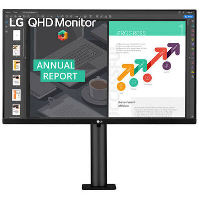 Monitor LG 27QN880-B 27 inch 5 ms Negru USB-C FreeSync 75 Hz