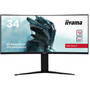 Monitor IIyama LED Gaming G-Master Red Eagle GB3466WQSU-B1 Curbat 34 inch 1 ms Negru HDR FreeSync Premium Pro 144 Hz