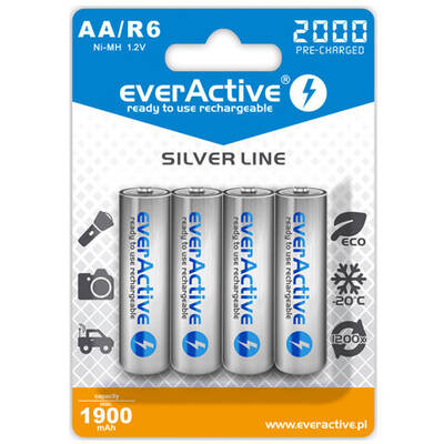 everActive Baterie Reincarcabila Ni-MH R6 AA 2000 mAh Silver Line
