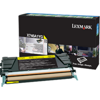 Toner imprimanta Lexmark X746A1YG Yellow Return