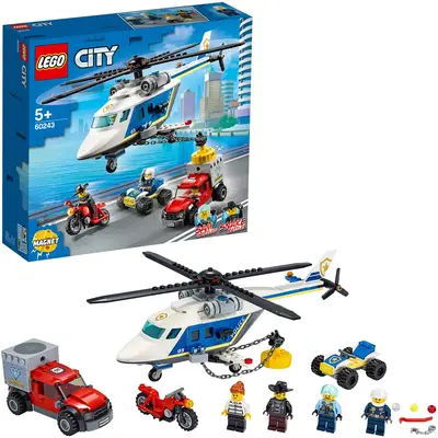 LEGO City Urmarire cu elicopterul politiei 60243