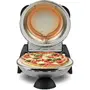 G3Ferrari Cuptor pizza Delizia Silver special cu suprafata de coacere din piatra refractara, termoregulator pana la 400° C si timer cu atentionare sonora