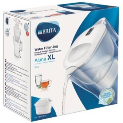 BRITA dublat-Cană cu filtru Aluna XL MXplus alb, 3.5 l