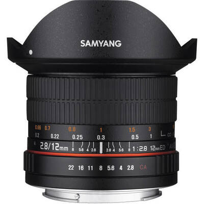 Obiectiv/Accesoriu Samyang F 2,8/12 ED Fish-Eye AS NCS Canon