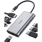 Hub USB AUKEY CB-C91 5000 Mbit/s Black