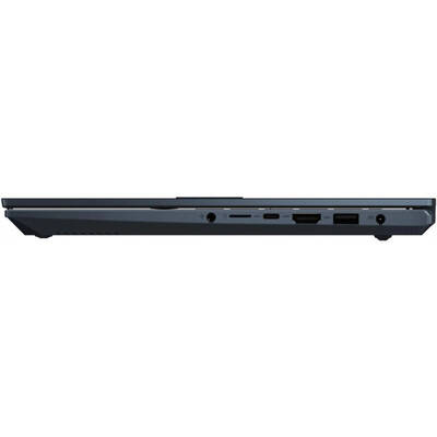 Laptop Asus 14'' Vivobook Pro 14 OLED M3401QC, 2.8K 90Hz, Procesor AMD Ryzen 7 5800H (16M Cache, up to 4.4 GHz), 16GB DDR4, 512GB SSD, GeForce RTX 3050 4GB, No OS, Quiet Blue