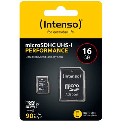 Card de Memorie Intenso microSDHC 16GB Class 10 UHS-I U1 Performance